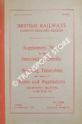 Book cover of Sectional Appendix to Working Timetable and books of Rules and Regulations - Northern Section - June, 1969 by British Railways London Midland Region